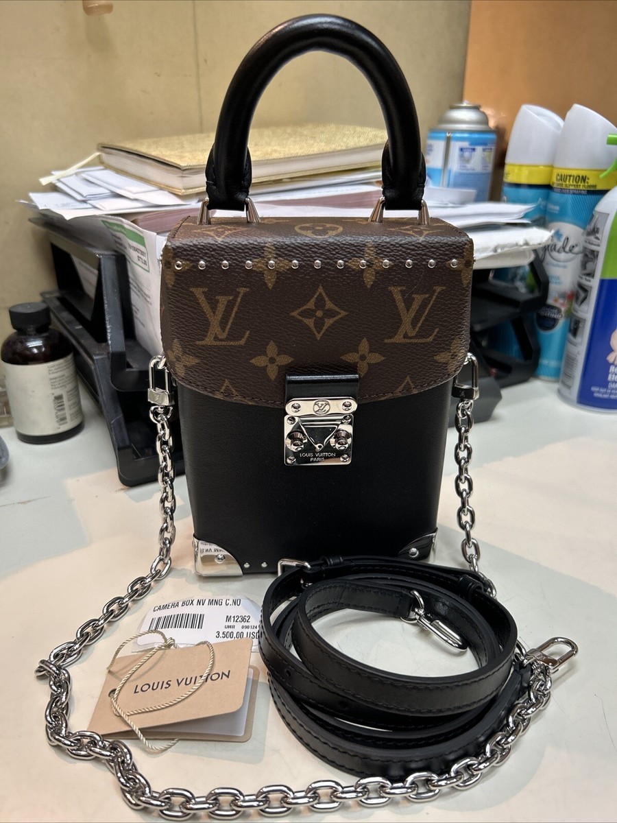 Louis Vuitton Monogram Camera Box Vibe Brown Leather Bag Louis Vuitton Monogram Camera Box Vibe Brown Leather Bag