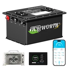 36V 105Ah Lithium Golf Cart Battery +20A Charger Golf Cart Trolling Motor RV TXT