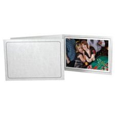 Printed Gray Marble 4x6 Photo Folders Horizontal 25 Pack Same Shipping Any Qty