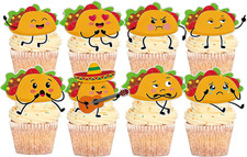 Mexican Taco Party Decorations - 24 Pcs Yellow Fiesta Theme Party Supplies Favor