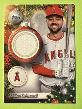 2025 Topps Holiday - Relics Nolan Schanuel #PR-NS Los Angeles Angels
