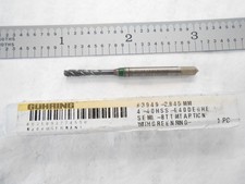 NEW GUHRING COBALT 4-40 UNC, H2, 3 SPIRAL FLUTE MODIFIED BOTTOM TAP TICN COATED
