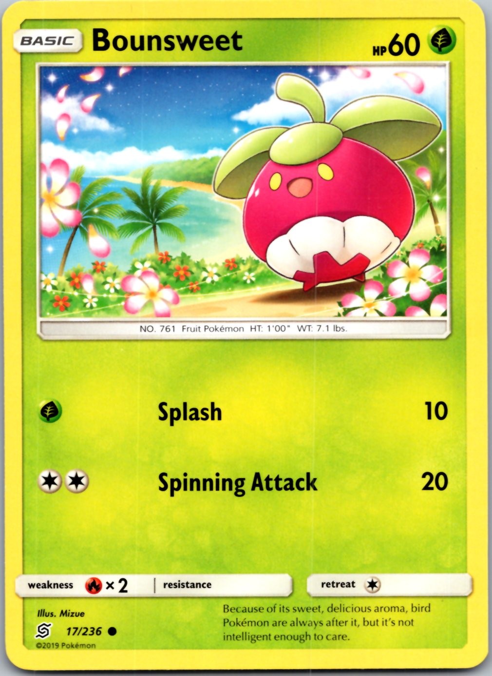 Bounsweet 17/236 Common Unified Minds Pokemon Near Mint