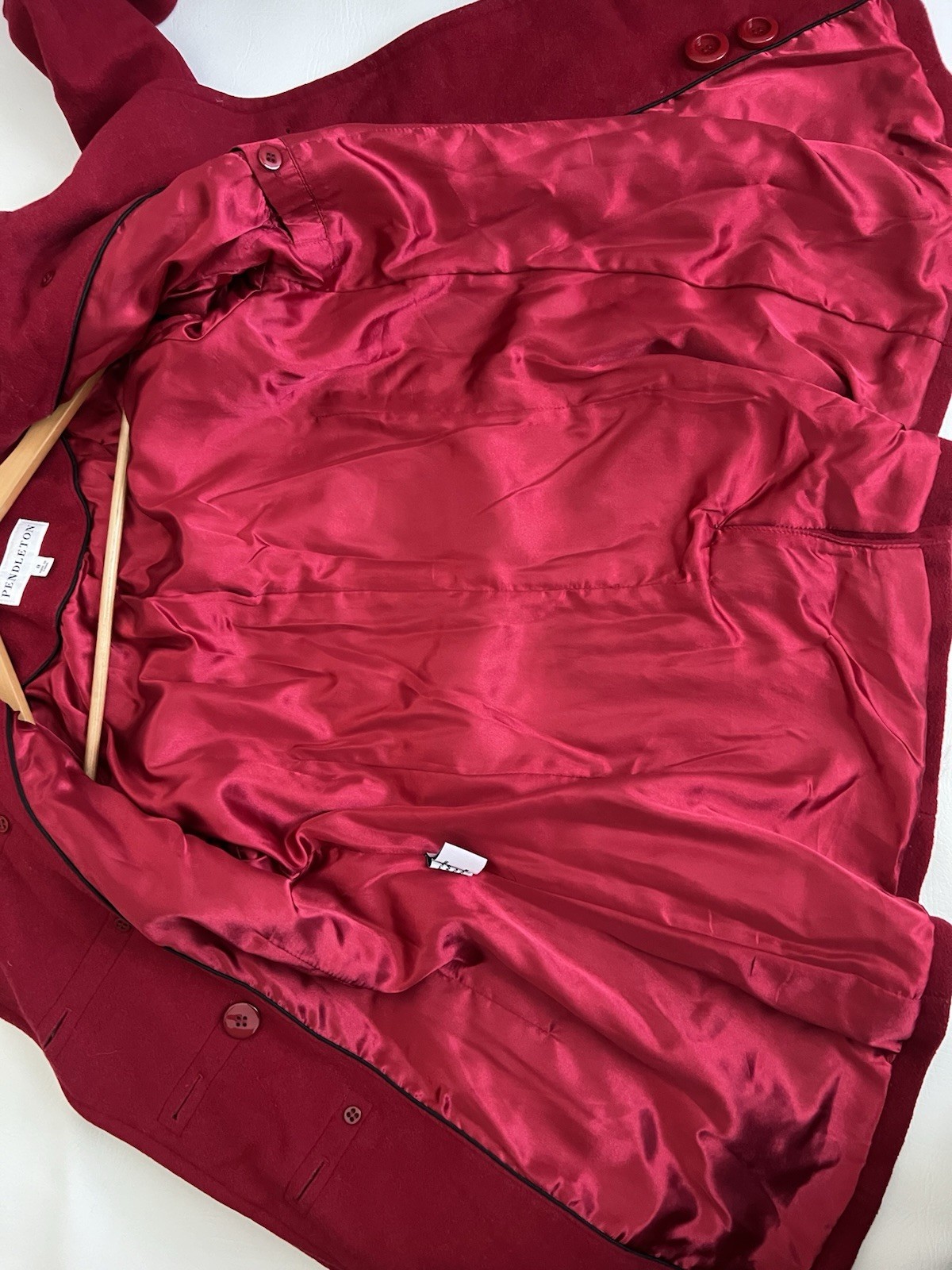 Pendleton Australian Lambswool Blend Cherry Red D… - image 11