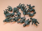 16 Figs - 1 Set Vintage Marx D-Day Playset Seated U.S. Marines in DFG