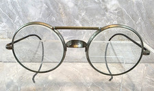 Vtg Willson Safety Goggle Glasses USA Steampunk Motorcycle Antique Spectacles