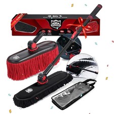 2In1 Brush And Duster For Car Exterior,Chenille Car Wash Brush Mop 1PC,Wax Co...