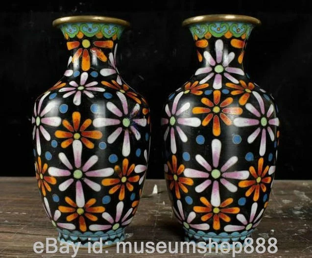 景泰蓝花瓶| eBay