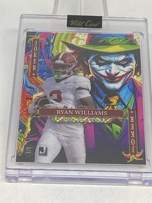 Ryan Williams Wild Card JOKER 1/1 REFRACTOR ONE of ONE !! ALABAMA