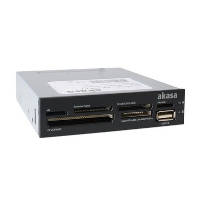 Akasa AK-ICR-07 3,5'' 480 Mbit/s USB 2.0 Windows XP / Visa / 7 Interne Medien