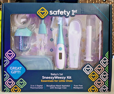 Safety 1st Baby's 1st SneezyWeezy Kit Thermometer Nasal Aspirator Med Spoon