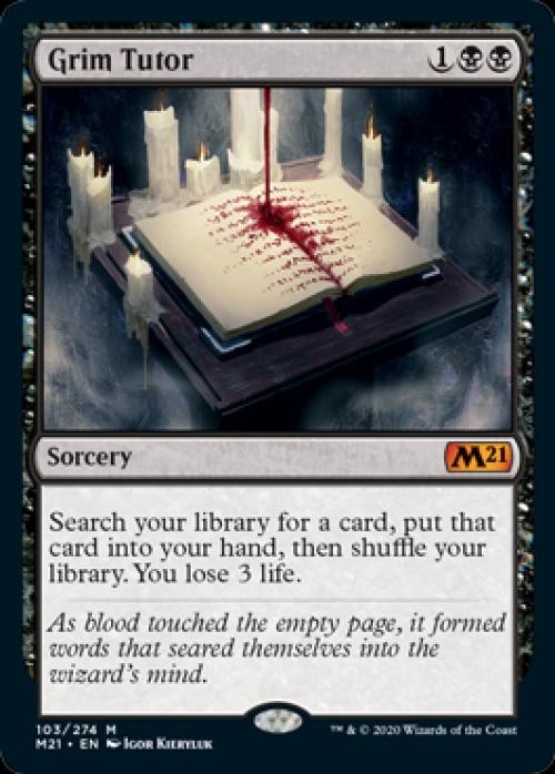 MTG English Grim Tutor NM Normal Magic 2021 Core Set