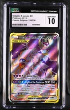 2019 POKEMON COSMIC ECLIPSE #216 SOLGALEO & LUNALA GX CGC 10 GEM MINT on eBay