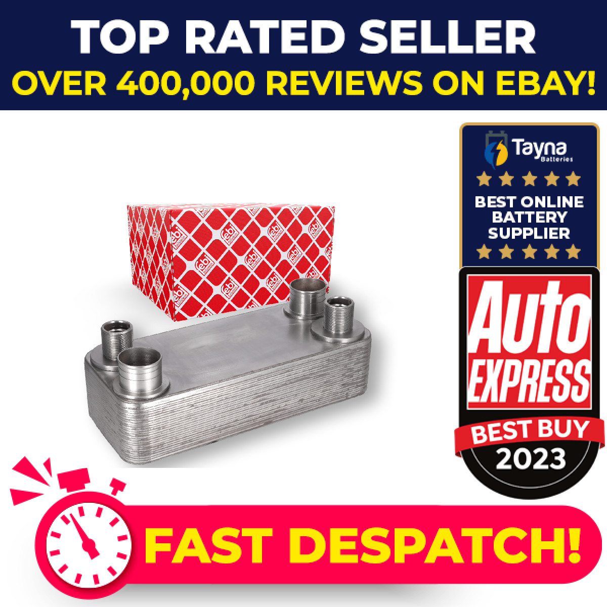 Oil Cooler 183581 Febi 1375766 1395673 Genuine Top Quality Guaranteed New