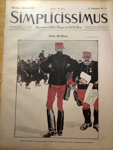 1915 RARE GERMAN JUGEND MAGAZINE ~ WORLD WAR I