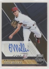 2019 Panini Elite Extra Edition Opti-Chrome Signatures Erik Miller #86 Auto 0a3u