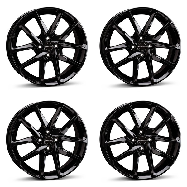 4 Borbet Felgen N 7.0X17 ET32 4X108 SW FüR DS DS3 DS4-image