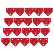 20 Pcs Fire Extinguisher Wall Mounting Hooks Bracket Holder Metal Red