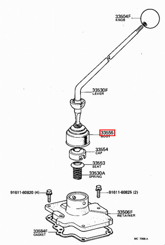 Genuine Toyota LandCruiser FJ43 FJ40 BJ75 BJ74 Inner Gearbox Gear Lever Boot - Picture 6 of 18