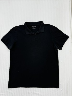 Primark Men's Black Polo Shirt 2XL Short Sleeve Casual