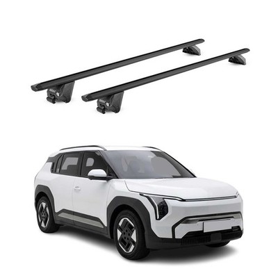 Dachträger Grundtäger für Kia EV3 2024-2026 100kg Aluminium Schwarz 2 tlg ABE