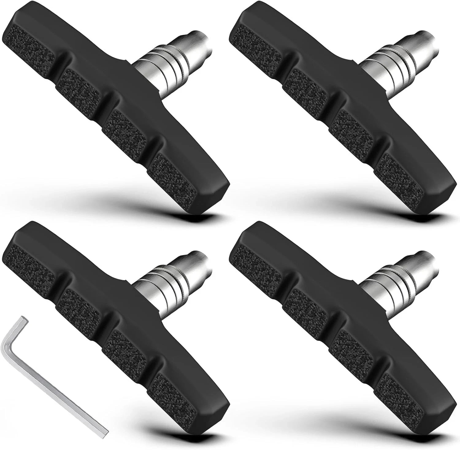 4PCS Mountain Bike Brake Pads Set with Allen Wrench, 70mm Un