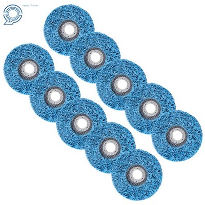 10pk 4.5''x7/8'' Poly Strip Disc Wheel Paint Rust Removal Clean for Angle Grinder