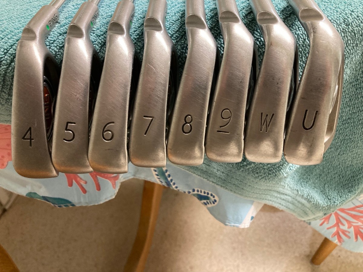 Ping i10 iron set 4-UW Green Dot AWT stiff steel standard length  display picture 1
