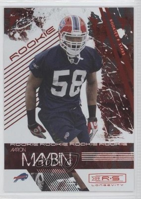 2009 Donruss Rookies & Stars Longevity Rookie Ruby /150 Aaron Maybin #117 RC 0w8