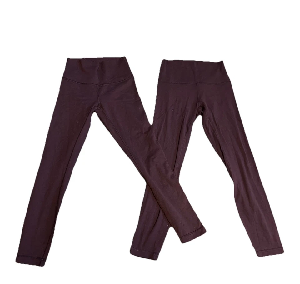 Set Of 2 Lululemon Align High Rise - Yoga Pants Leggings No Tags Fit Like Small - Image 2 of 3