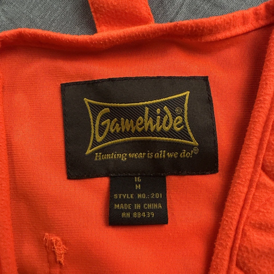 Chaleco de Caza Codorniz Faisán Piel de Juego - Hombre Mediano- Bolsillos Alta Visibilidad Naranja Foto 2 de 4