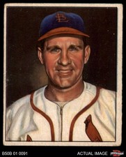 1950 Bowman #35 Enos Slaughter Cardinals HOF 3 - VG