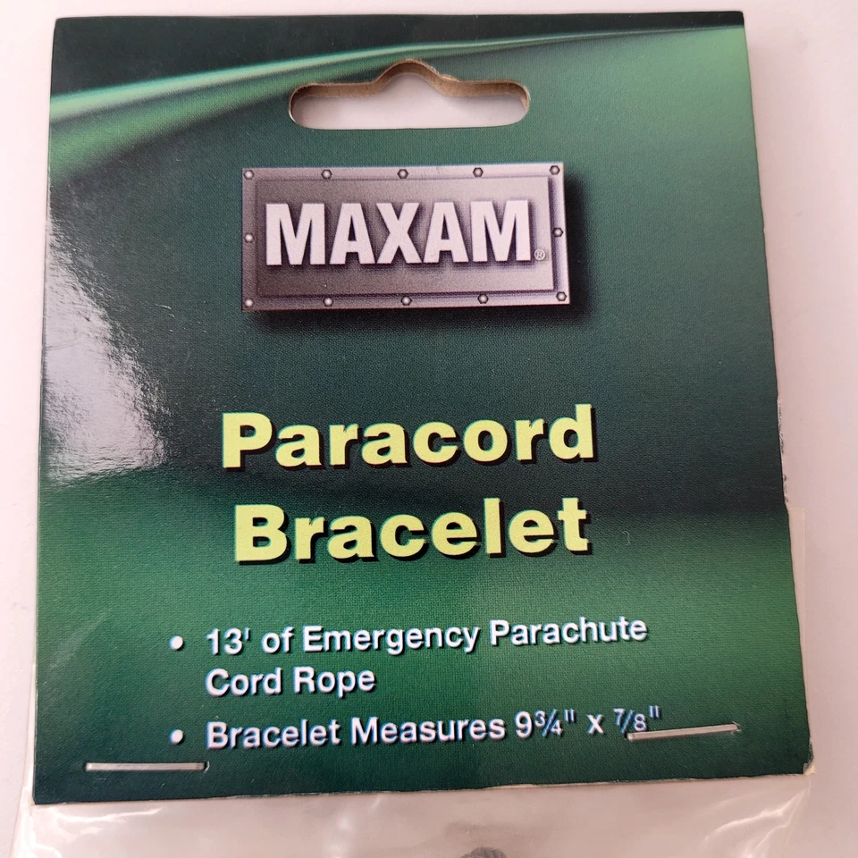 Pulsera Maxam 13" Negra Paracord Decorada con 6 Diferentes Cuentas de Calavera de 0,5" Foto 2 de 4