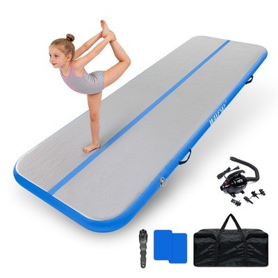 WAVESKY  Turnmatte Aufblasbar Airtrack Matte Tumbling Gymnastikmatte Yoga Pumpe
