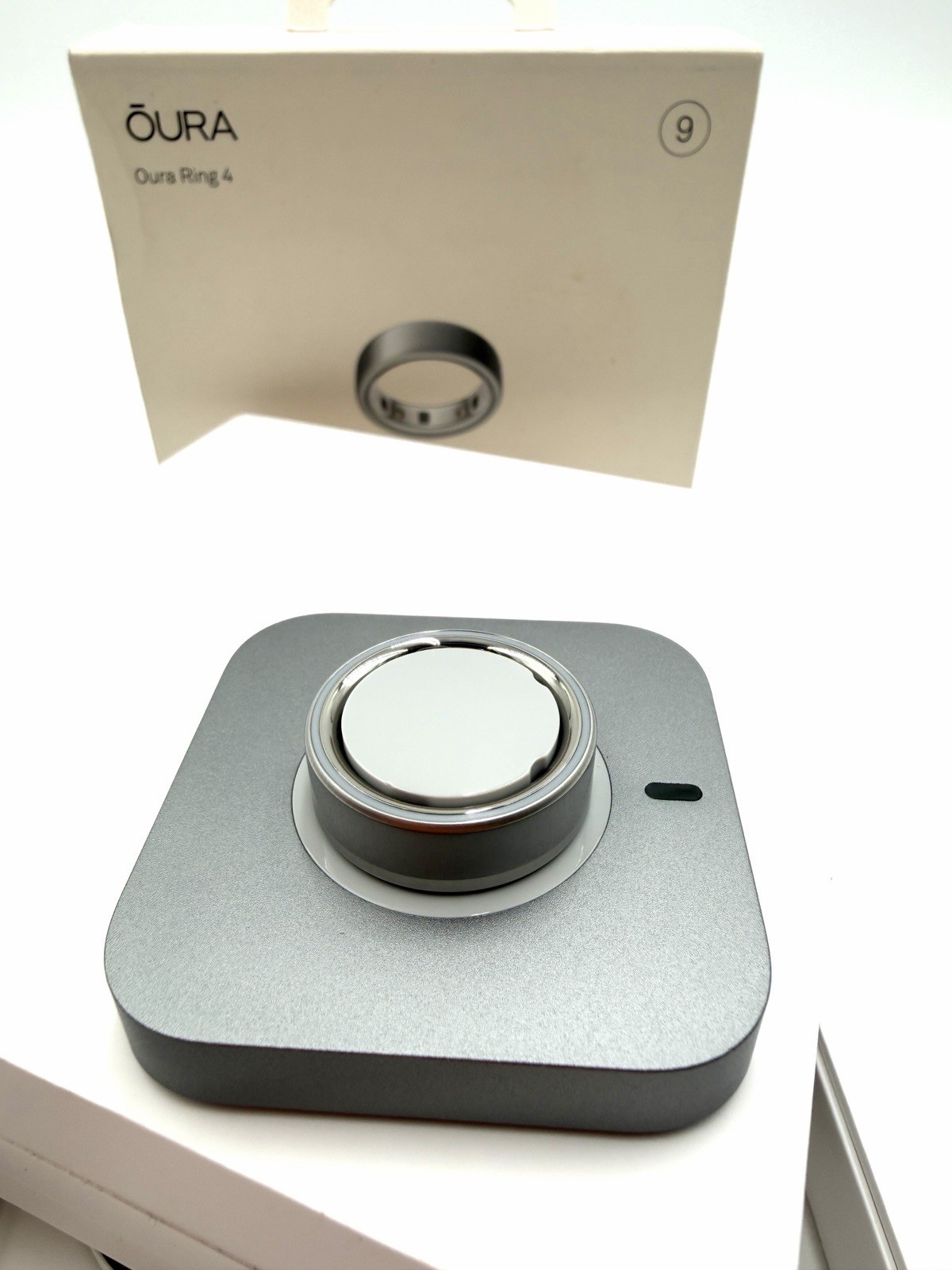 NEW (OPEN BOX) Oura ring gen 4 -size 9- Brushed Silver Free Shipping