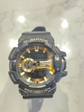 Casio Men's G-Shock Garish Series Black & Gold Resin Watch GA400GB -1A9