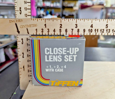 Tiffen Close-Up Lens Set +1 +2 +4 With Case 58mm Not Tested