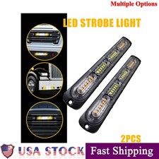 Amberwhite 24-led Strobe Light Bar Car Truck Flashing Warning Hazard Beacon Lot Amberwhite 24-led Strobe Light Bar Car Truck Flashing Warning Hazard Beacon Lot