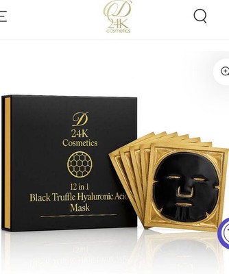 DK24 Cosmetics 12 In One Black Truffle Hyaluronic Acid Mask Retail $4,950.00