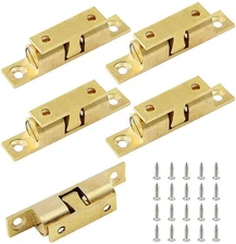 5Pcs 2.75"/ 70mm Double Ball Tension Roller Catch Latch Solid Brass Hardware ...