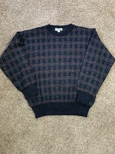 Vintage Tricots St Raphael Sweater Wool Medium Aztec Patterned