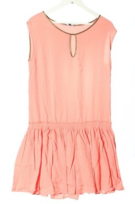 AXARA PARIS A-Linien Kleid Damen Kleid Gr. DE 40 pink Casual-Look