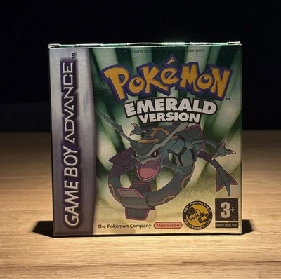 Sehr gute Pokémon Smaragd Version CIB Nintendo Game Boy Advance GBA PAL UK NEUE BATTERIE