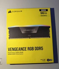 CORSAIR VENGEANCE RGB 96GB (2x48GB) DDR5-5600 CL40 (CMH96GX5M2B5600C40) - Black