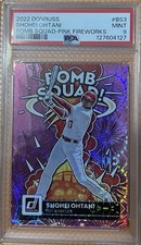 2022 Panini Donruss - Bomb Squad Shohei Ohtani #BS-3 Pink Fireworks  PSA 9  Mint