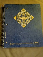Boston University Ampad 4 Subject 11" x 8 7/8"College Ruled Notebook, Blue 1