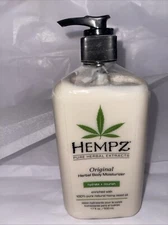 Hempz Original Herbal Body Moisturizer 17 oz 100% Pure Hemp Seed Oil