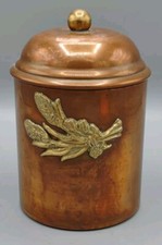 🍀Pot en cuivre décor épi de blé - 16cm