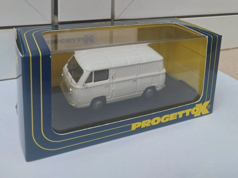 Fiat 600T Furgone white ProgettoK Automodelli MIB 1:43 500 600 850 900 124 1500 - Imagen 2 de 4