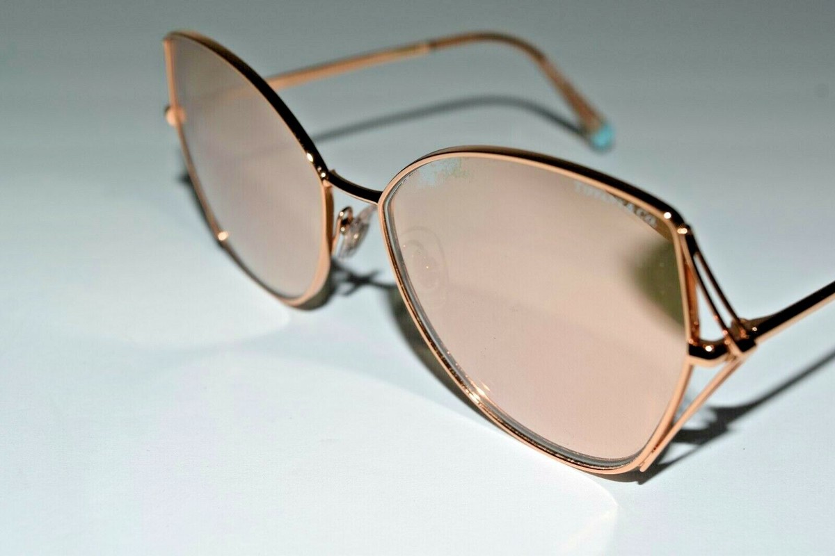 Tiffany & Co wheat leaf butterfly gold sunglasses Tiffany TF3104D Sunglasses 617811 Pale Gold - eye-oo.com main image 4